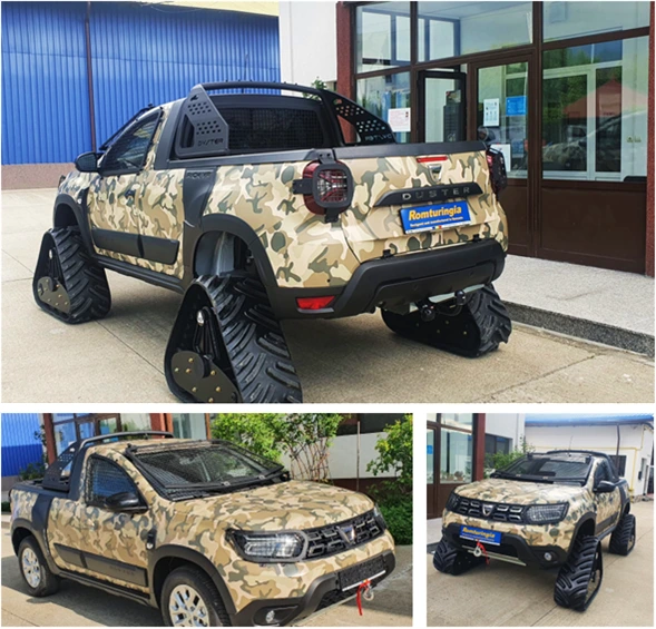Dacia Duster PickUP cu senile, adaptat de Romturingia Campulung